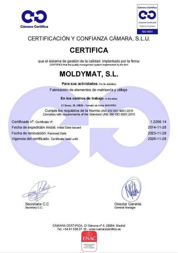 certificado ISO 9001